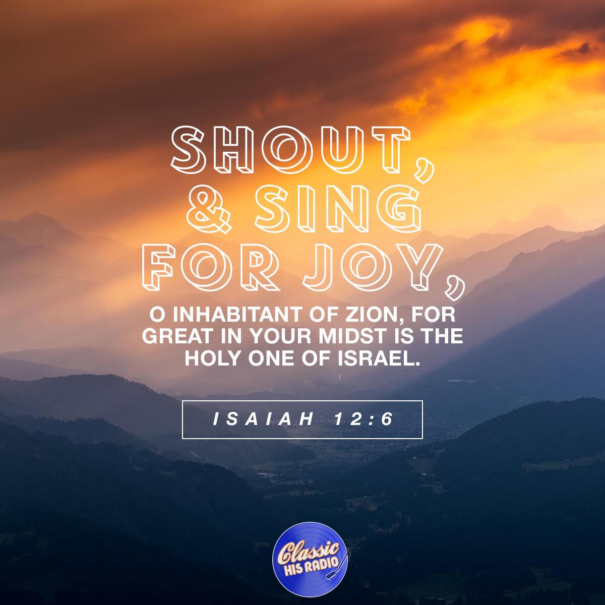 Isaiah 12:6 - Verse of the Day