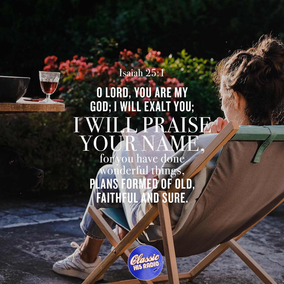 Isaiah 25:1 - Verse of the Day