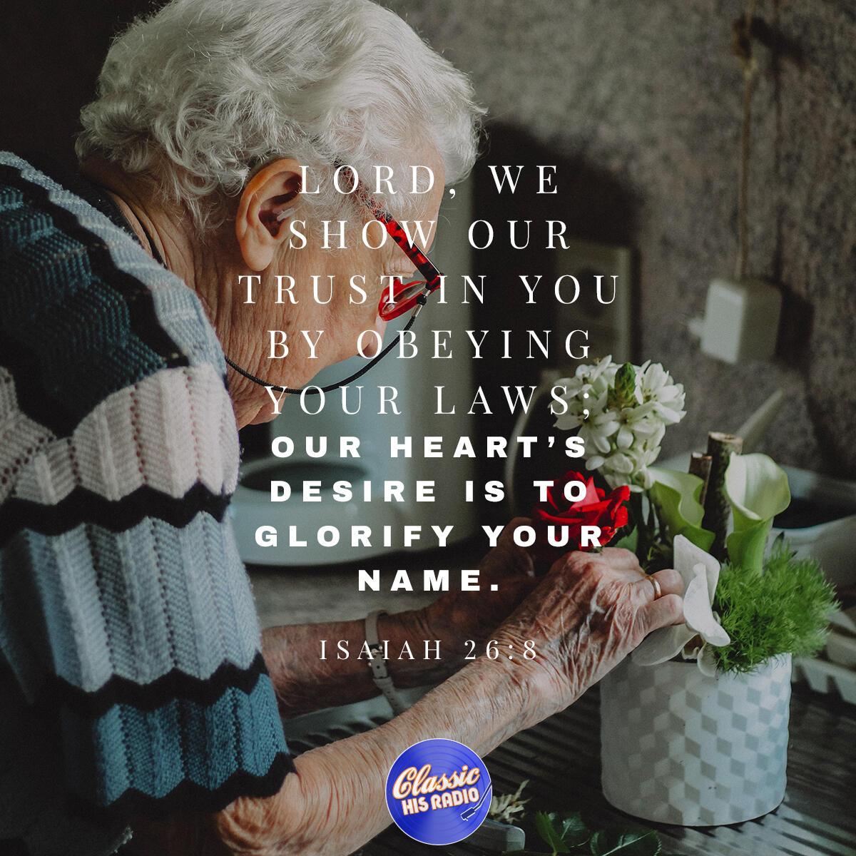 Isaiah 26:8 - Verse of the Day