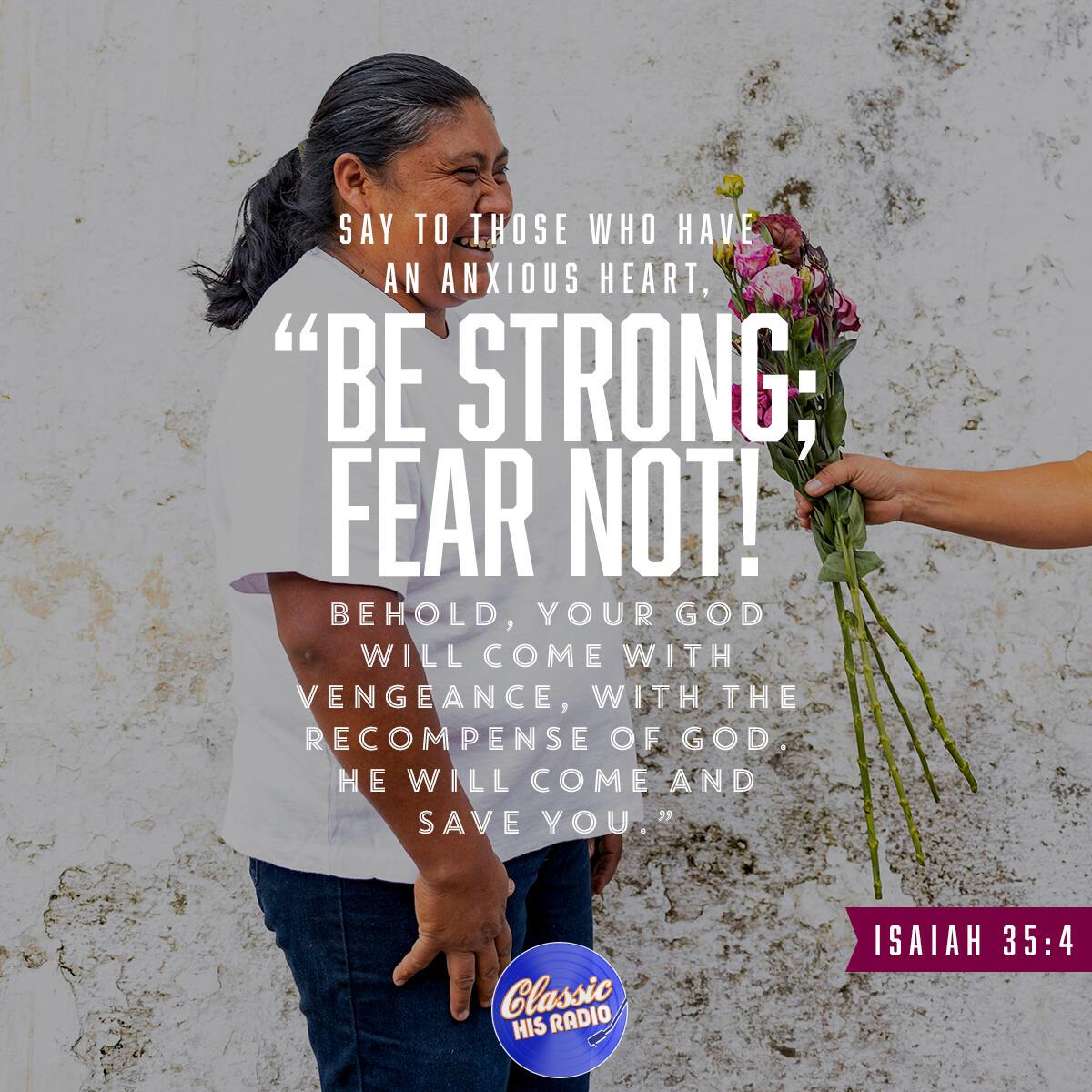 Isaiah 35:4 - Verse of the Day