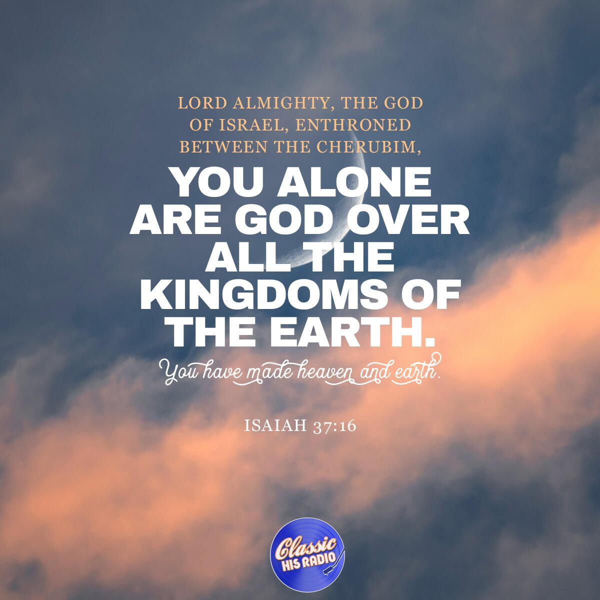 Isaiah 37:16 - Verse of the Day