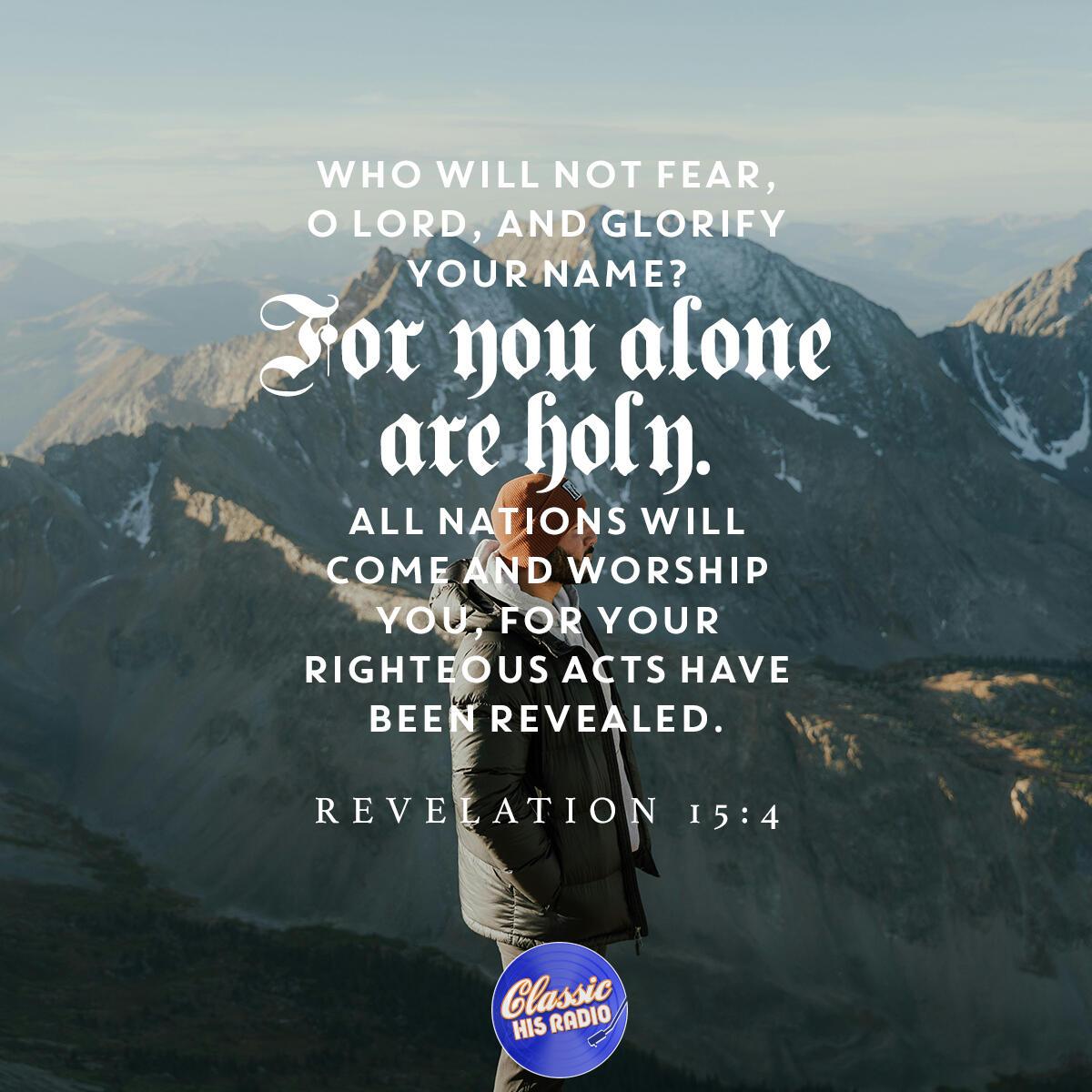 Revelation 15:4 - Verse of the Day