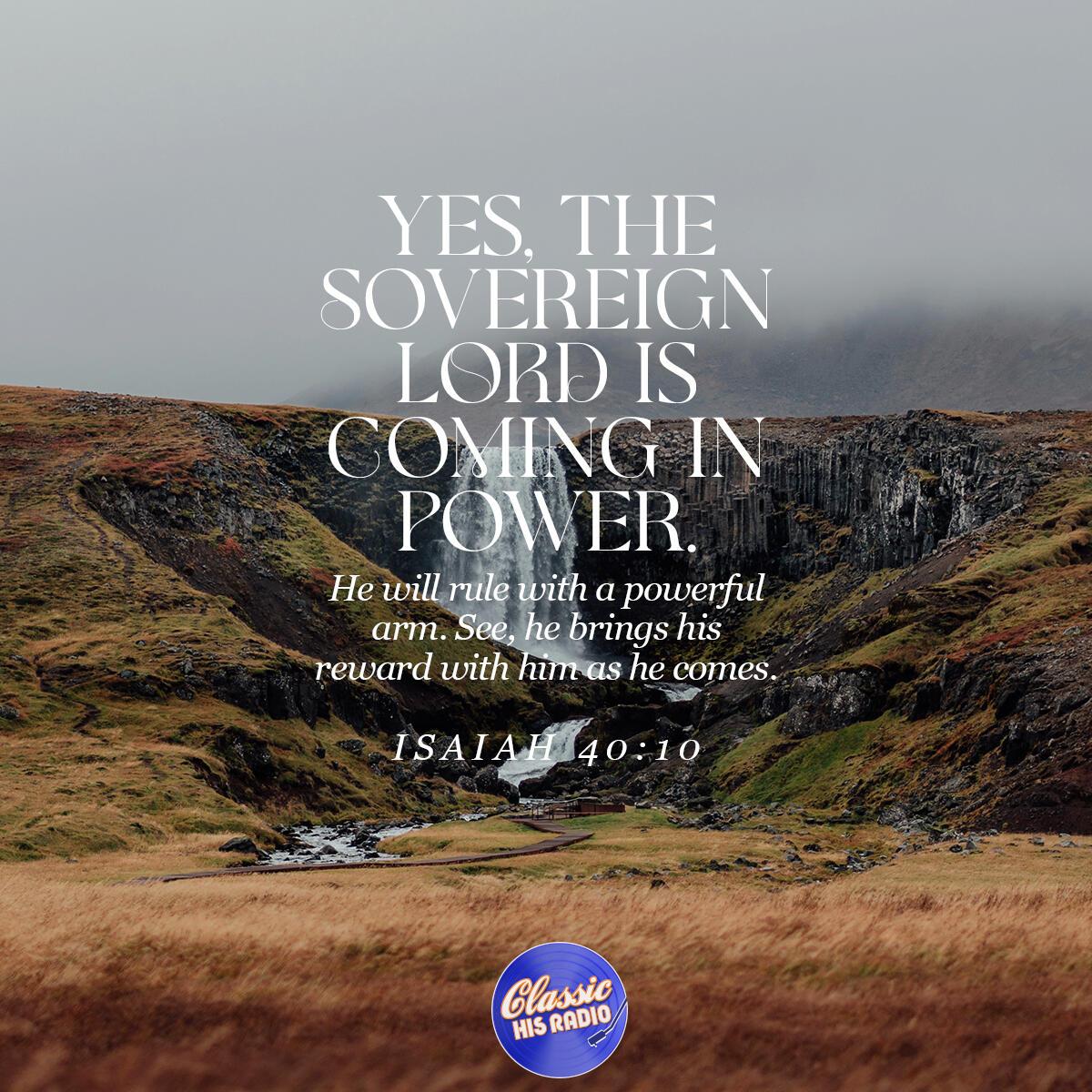 Isaiah 40:10 - Verse of the Day