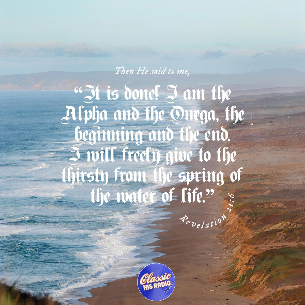 Revelations 21:6 - Verse of the Day