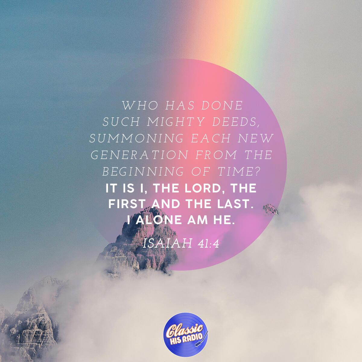 Isaiah 41:4 - Verse of the Day