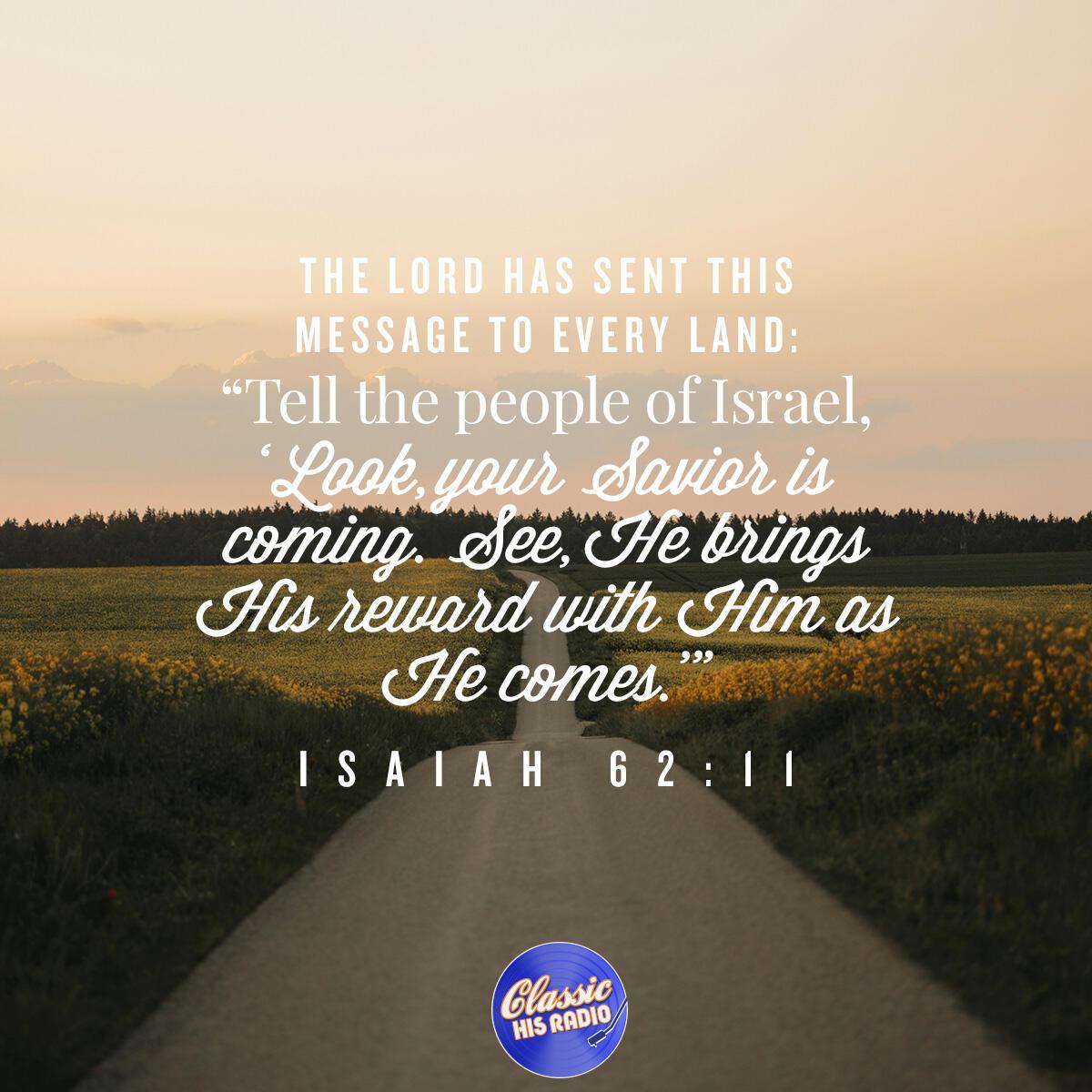 Isaiah 62:11 - Verse of the Day
