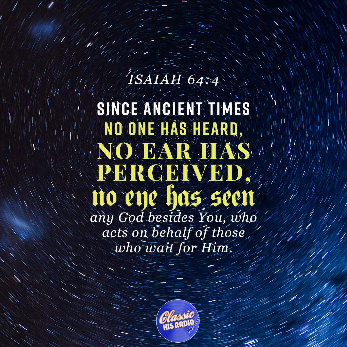 Isaiah 64:4 - Verse of the Day