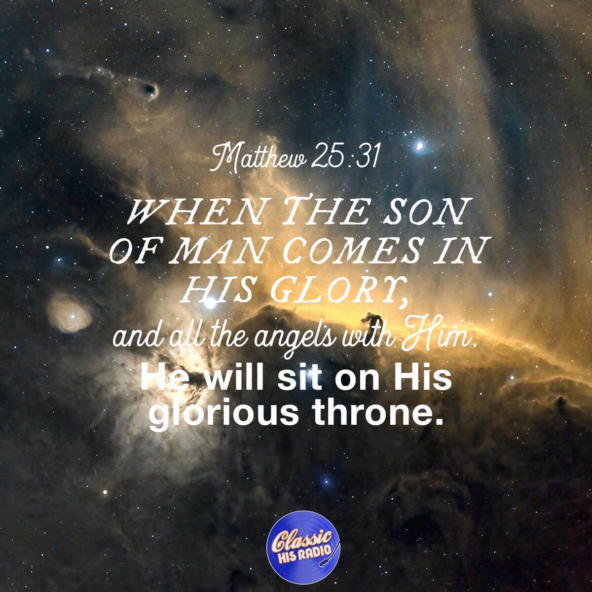 Matthew 25:31 - Verse of the Day