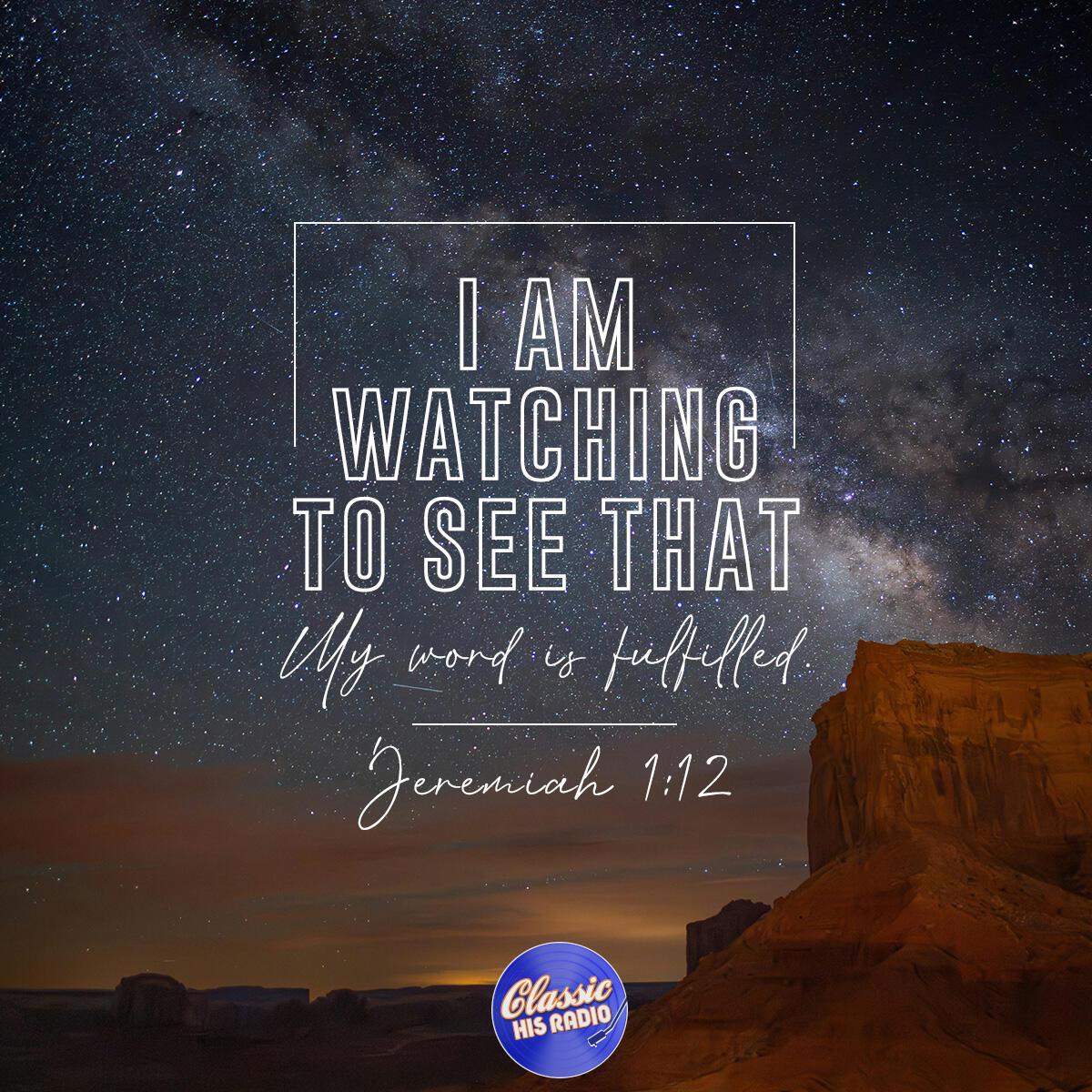 Jeremiah 1:12 - Verse of the Day