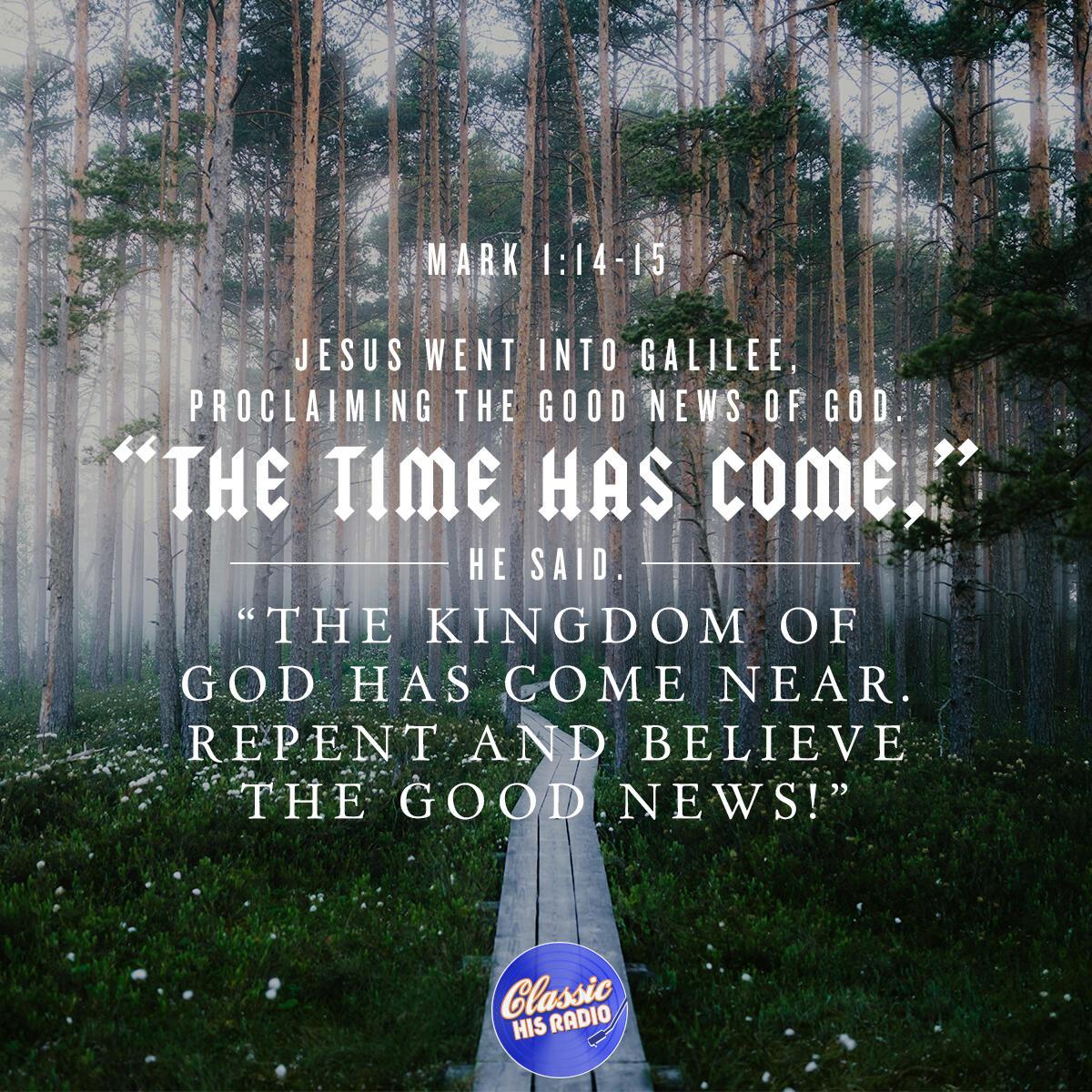 Mark 1:14-15 - Verse of the Day