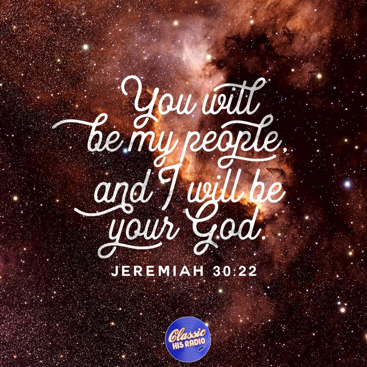 Jeremiah 30:22 - Verse of the Day