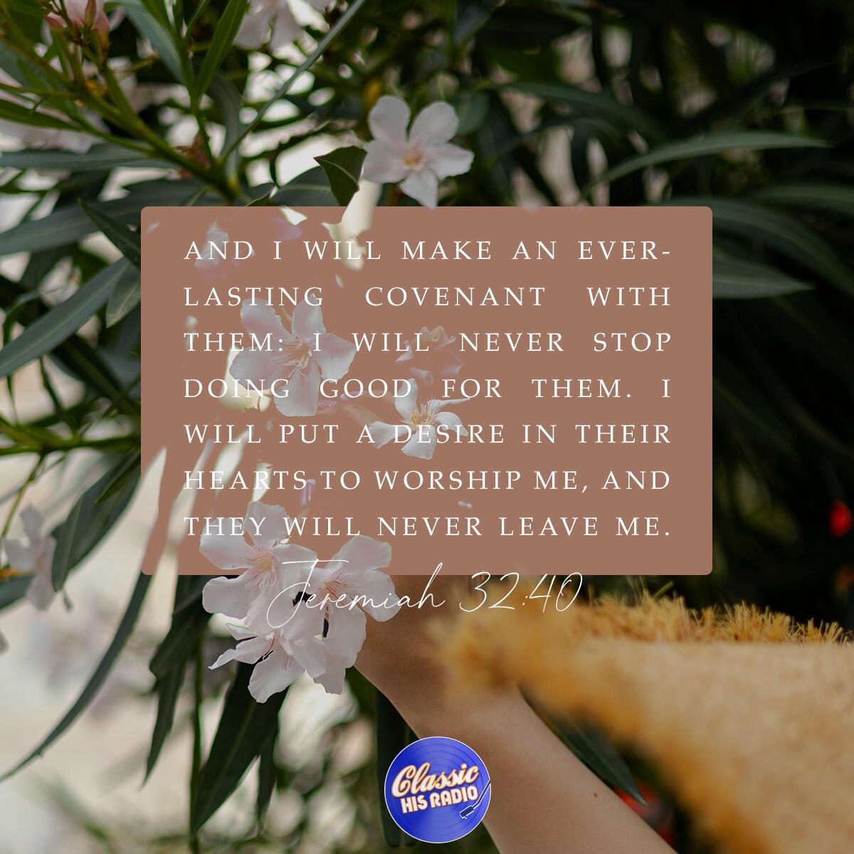 Jeremiah 32:40 - Verse of the Day
