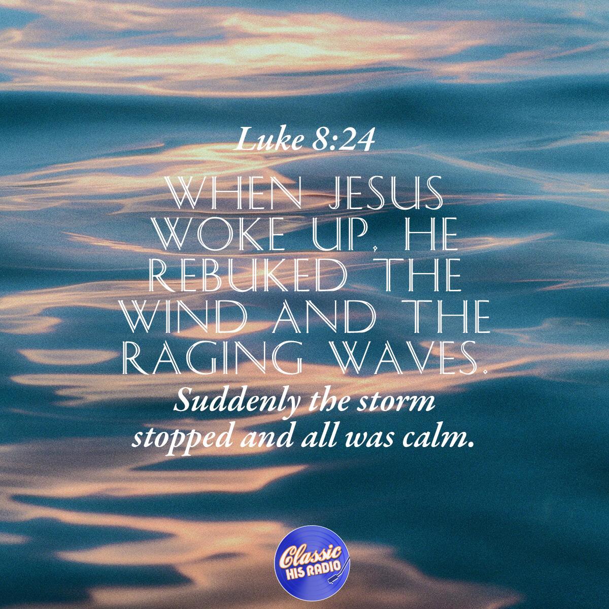 Luke 8:24 - Verse of the Day