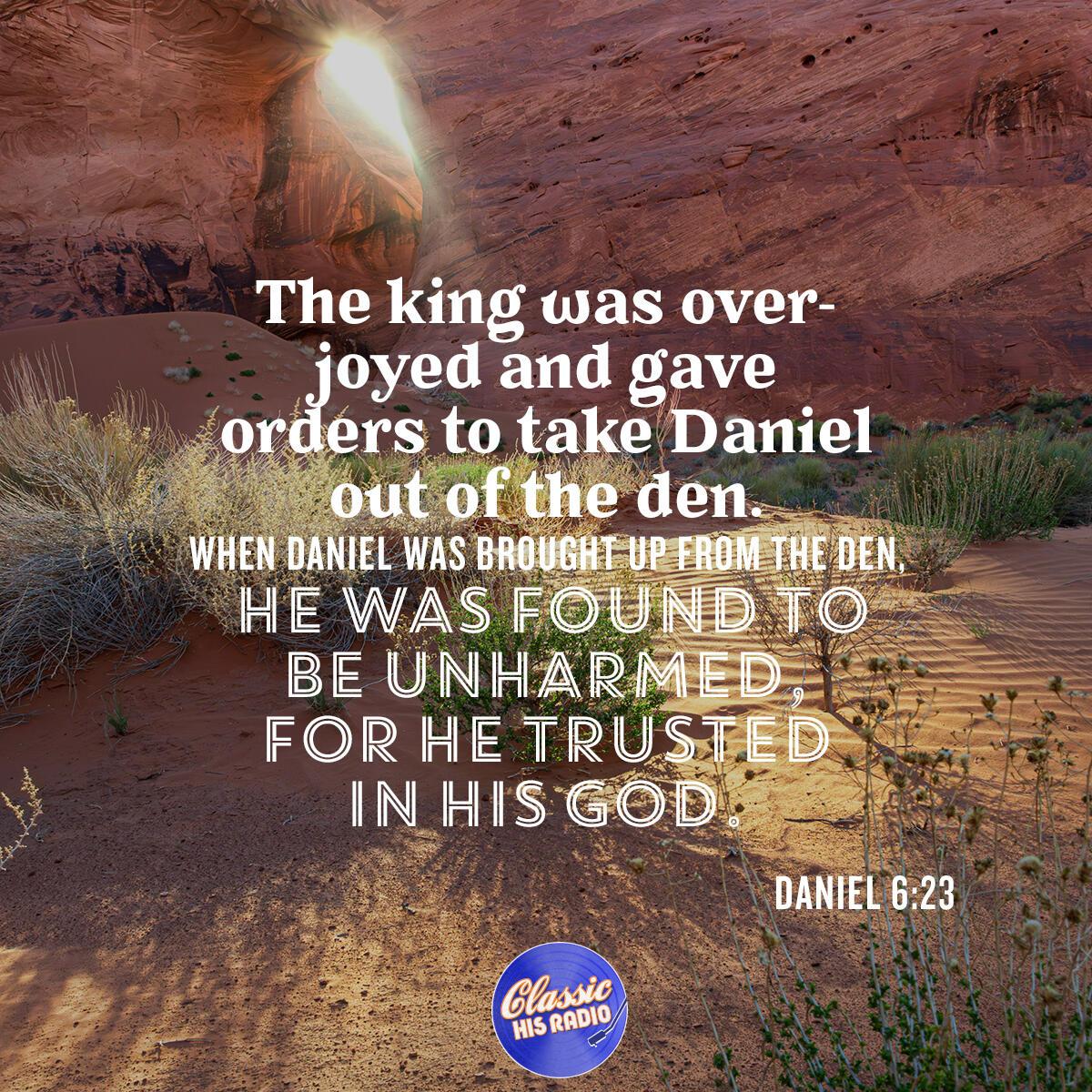 Daniel 6:23 - Verse of the Day