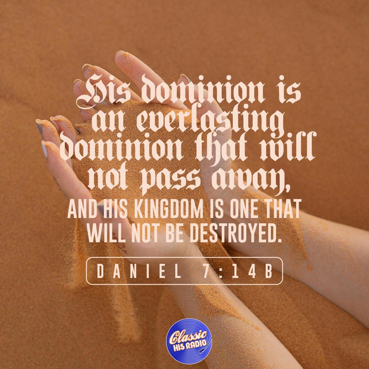 Daniel 7:14b - Verse of the Day