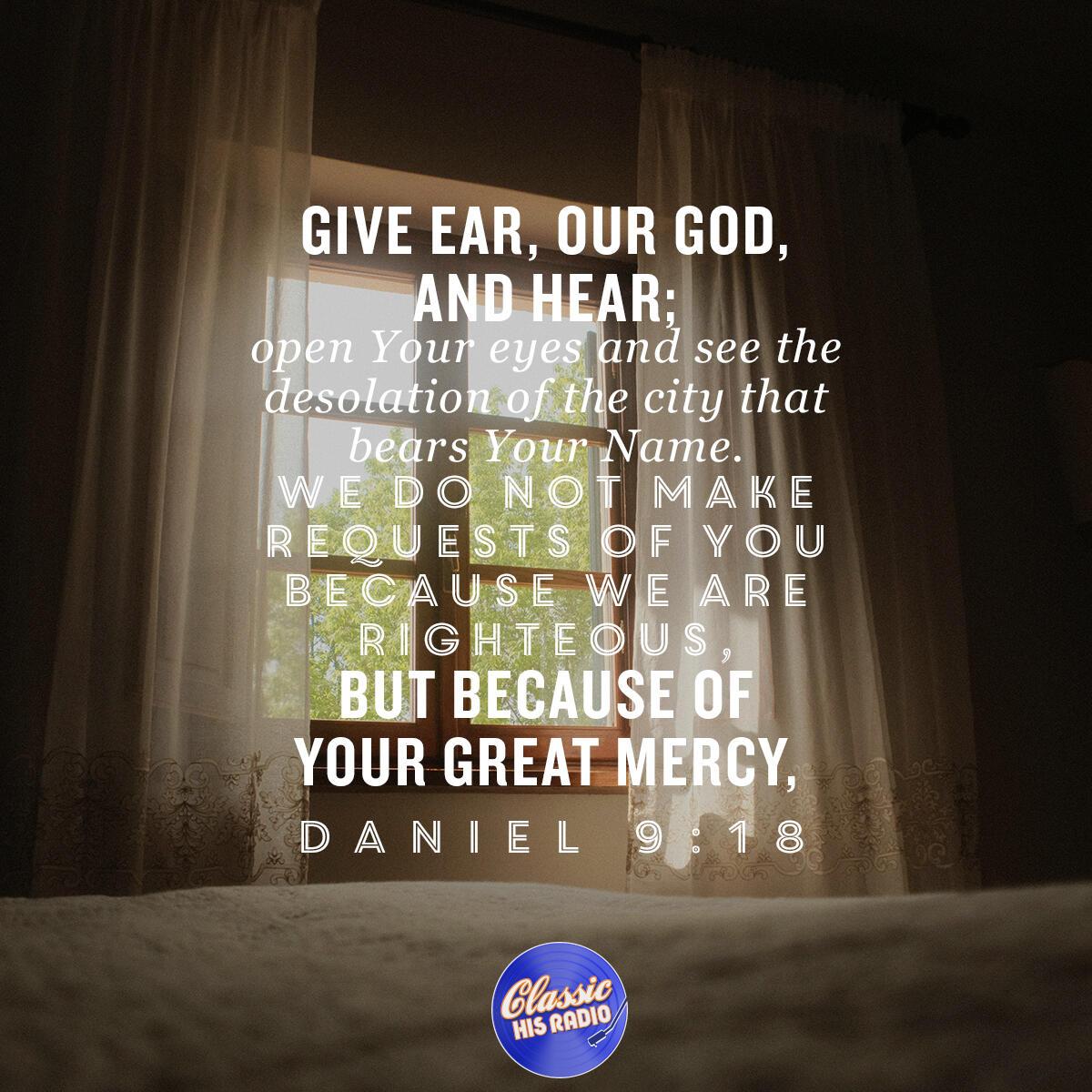 Daniel 9:18 - Verse of the Day