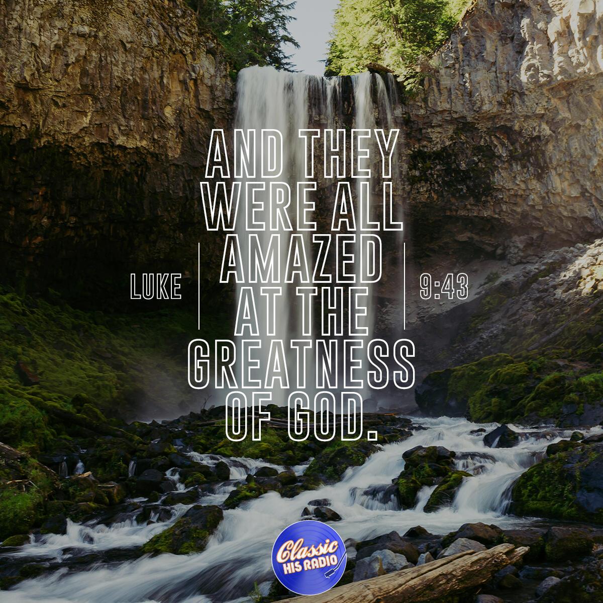 Luke 9:43 - Verse of the Day