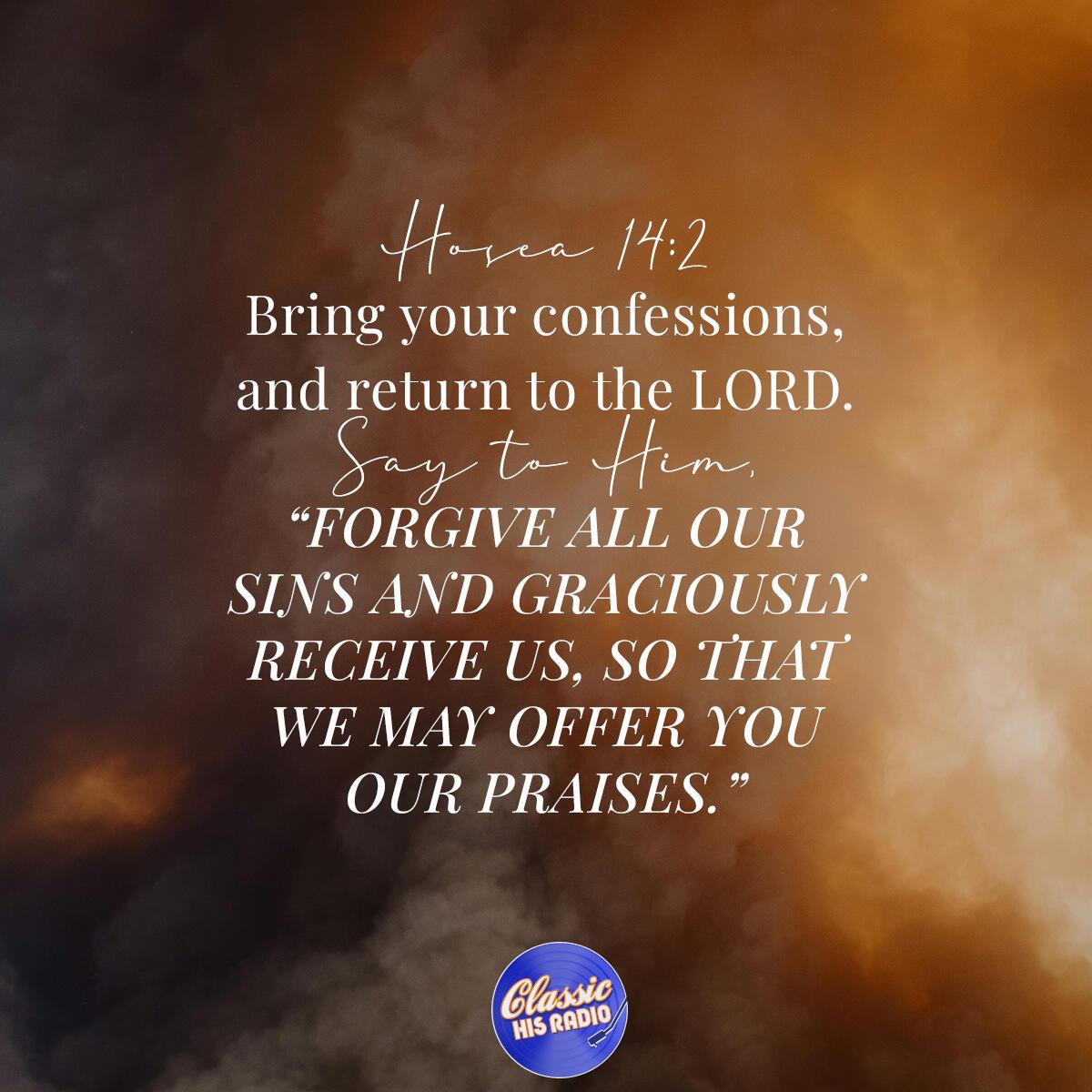 Hosea 14:2 - Verse of the Day