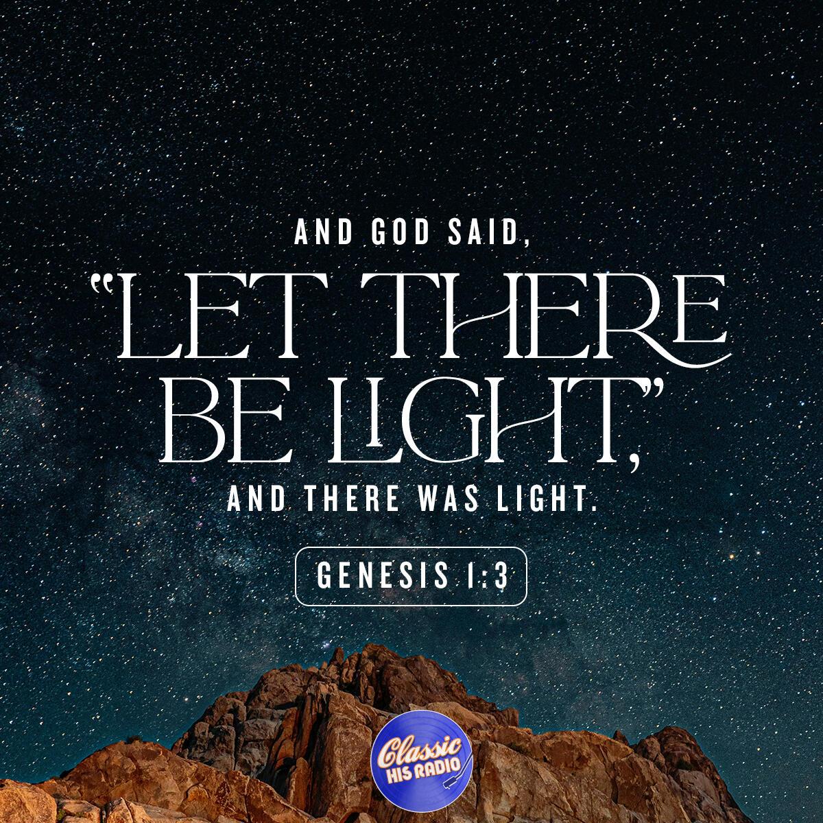 Genesis 1:3 - Verse of the Day
