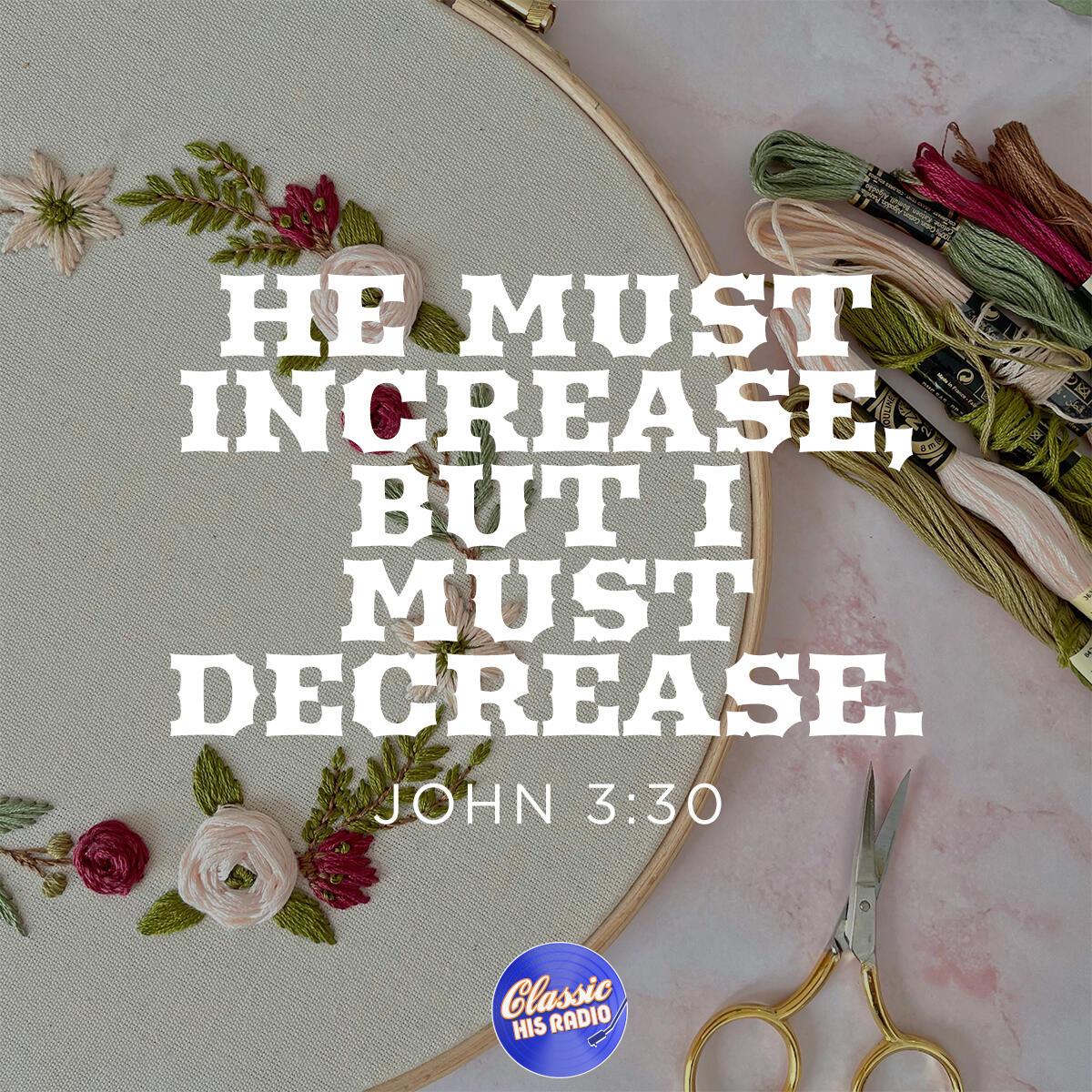 John 3:30 - Verse of the Day