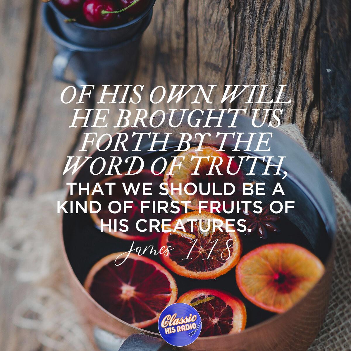 James 1:18 - Verse of the Day