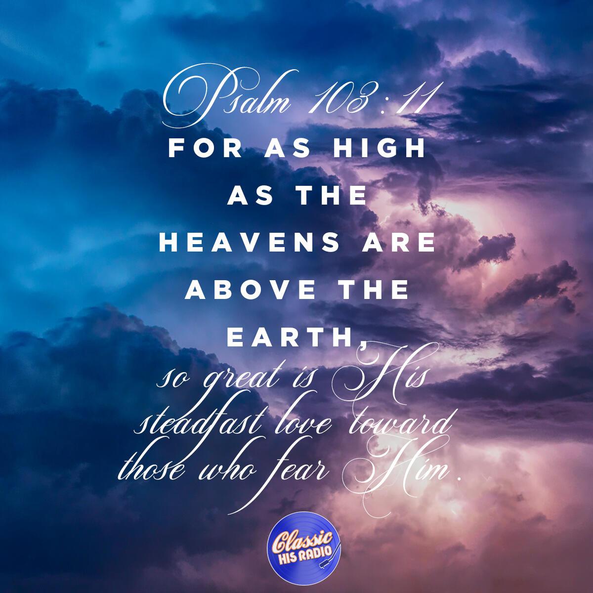 Psalm 103:11 - Verse of the Day