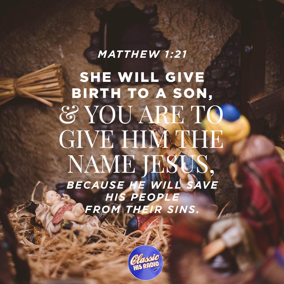 Matthew 1:21 - Verse of the Day