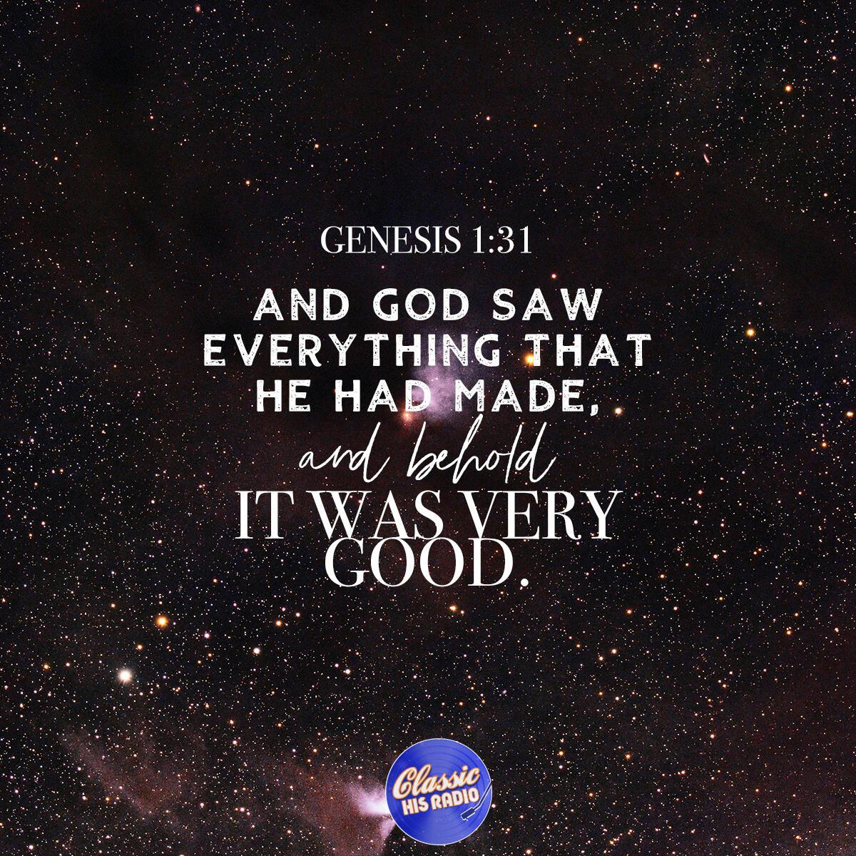 Genesis 1:31 - Verse of the Day