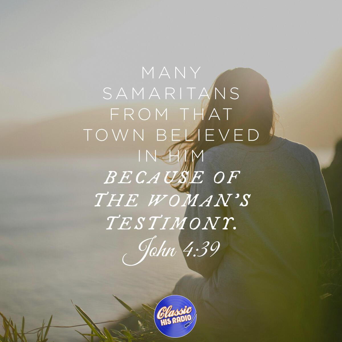 John 4:39 - Verse of the Day