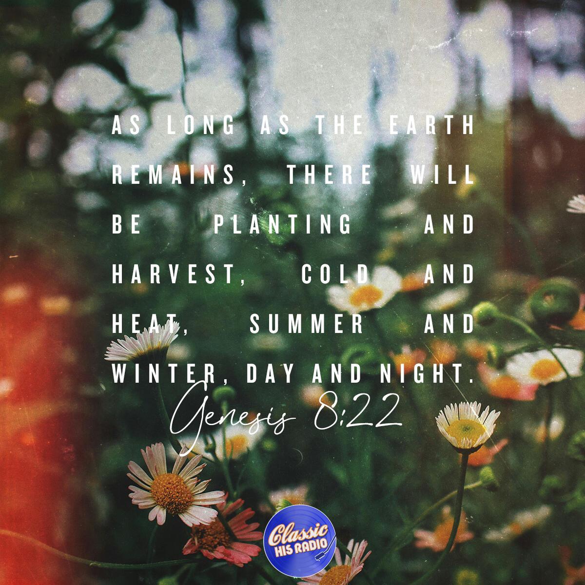 Genesis 8:22 - Verse of the Day