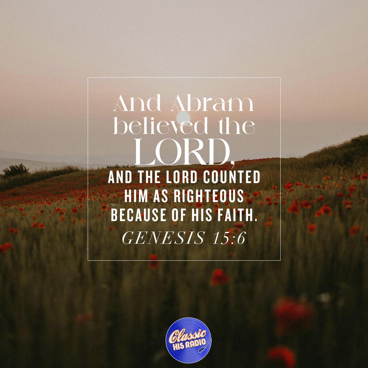 Genesis 15:6 - Verse of the Day