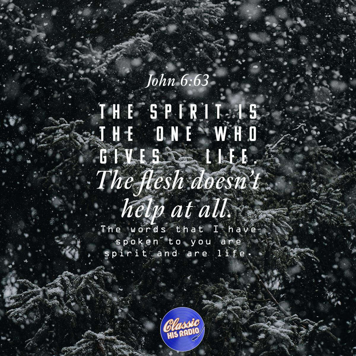 John 6:63 - Verse of the Day