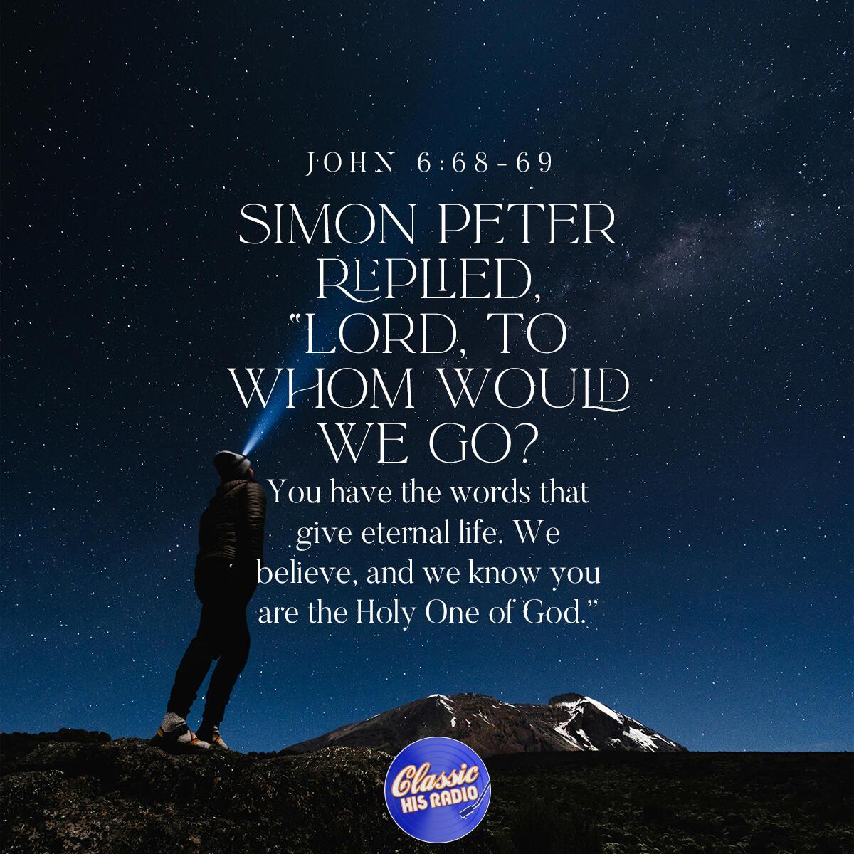 John 6:68-69 - Verse of the Day