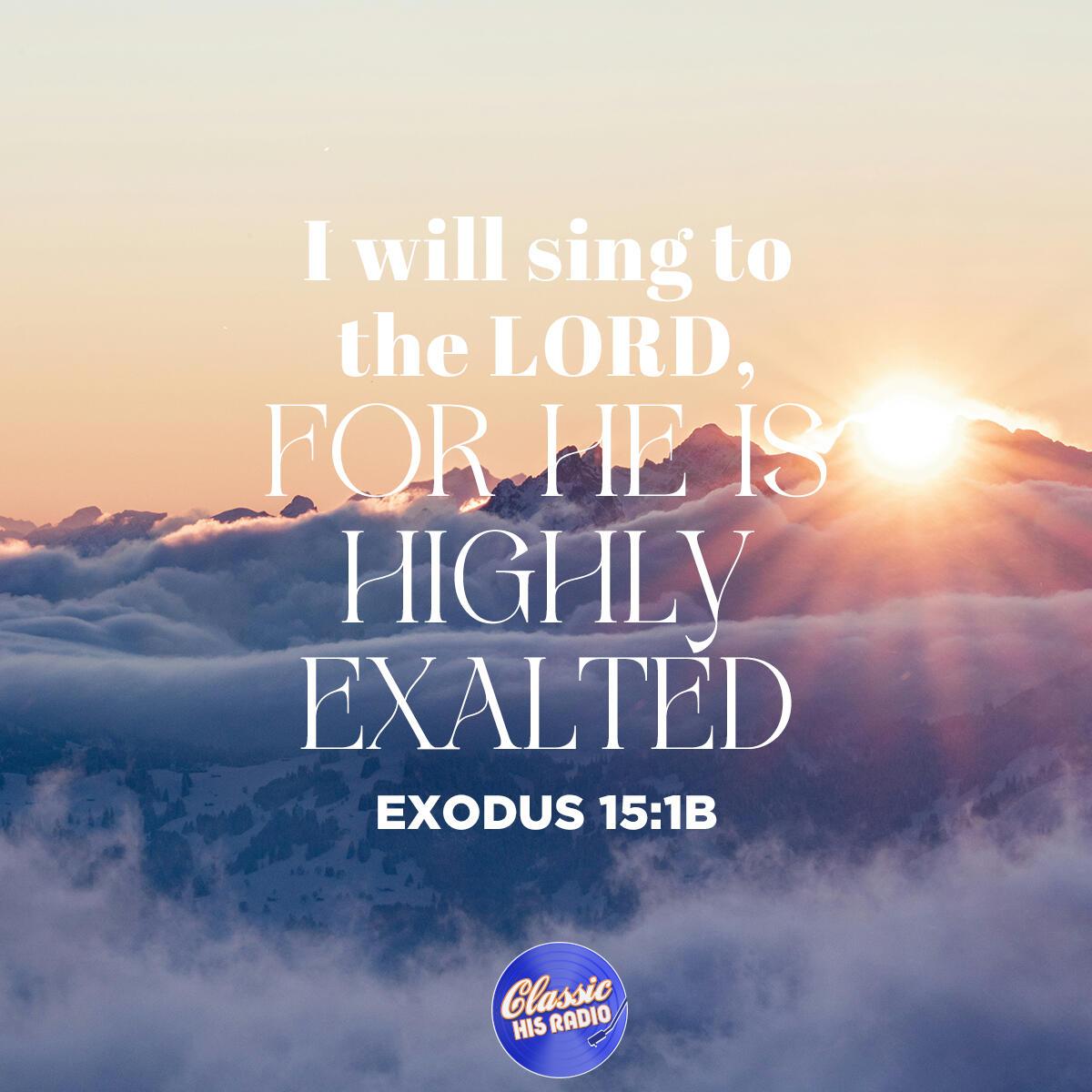 Exodus 15:1b - Verse of the Day