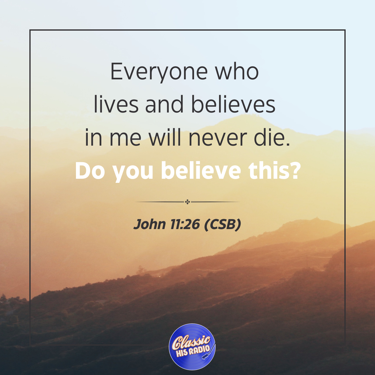 John 11:26 - Verse of the Day